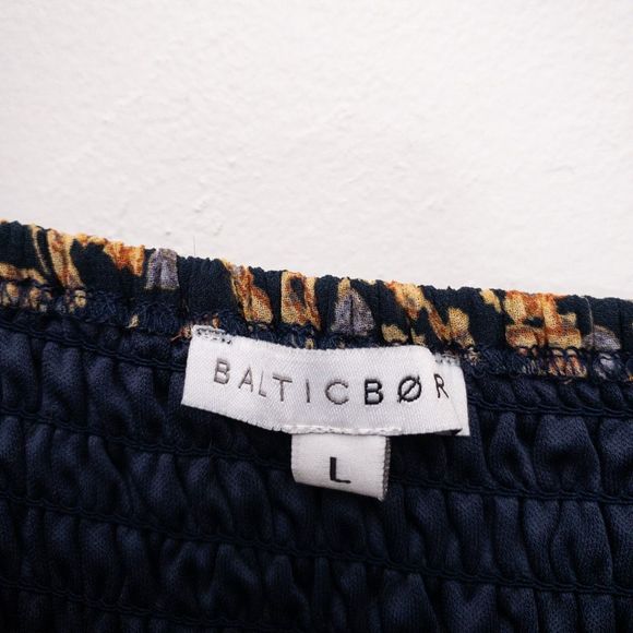 Baltic Born Blue and Yellow Puff Sleeve Sundress - Picture 4 of 8